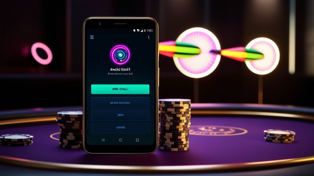 Pantalla de instalación de Dart Winner Aviator Apk en un móvil Android