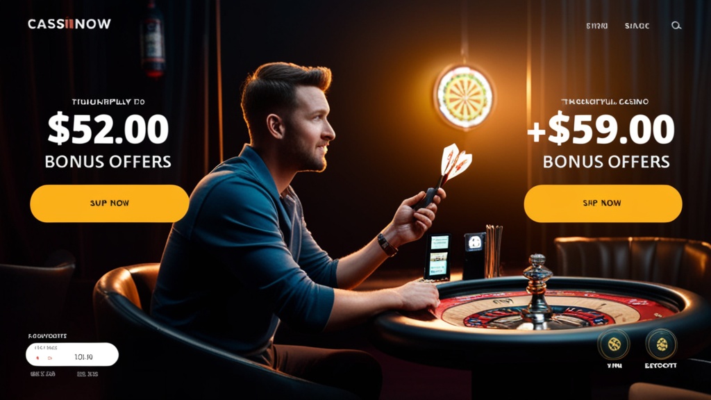 Jugador comparando dos promociones de bono en una pantalla de casino