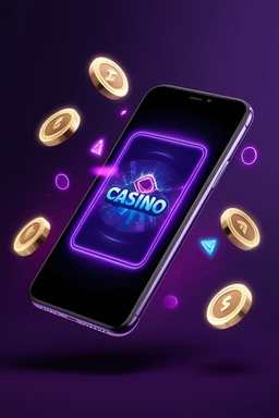 Smartphone con app de casino